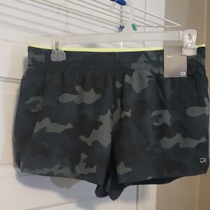 GAP Women's Athletic Camo Shorts - Black and Gray
